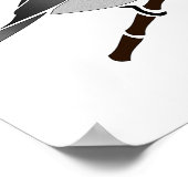 愛らしいカロライナ《鳥》アメリカゴガラ漫画 ポスター (角)