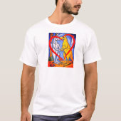 愛らしいカンガルー オーストラリアの動物 Tシャツ (正面)