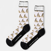 愛らしいガンベルのウズラの鳥ソックス ソックス (左)