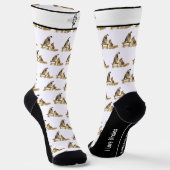 愛らしいガンベルのウズラの鳥ソックス ソックス (傾斜あり)