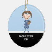 愛らしいガールドクターオーナメント セラミックオーナメント (左)