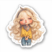 愛らしいキス シール (正面)