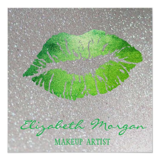 愛らしいキス,唇,メイクアップアーティスト ポスター (正面)