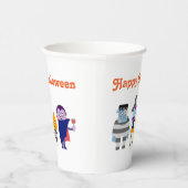 愛らしいキッズハロウィーンの衣装パーティー 紙コップ (右)