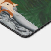 愛らしいキツネファミリー デスクマット (コーナー)