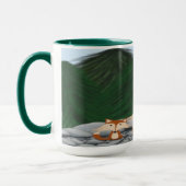 愛らしいキツネファミリー マグカップ (左)