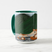 愛らしいキツネファミリー マグカップ (正面左)