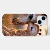 愛らしいキリンキス:ベビー&マムボンド Case-Mate iPhoneケース (裏面 (横))