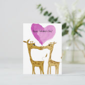 愛らしいキリン好き シーズンポストカード (スタンド正面)