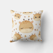 愛らしいキリン顔パターン クッション (裏面)