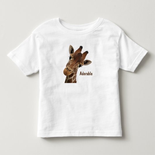 愛らしいキリン トドラーTシャツ (正面)