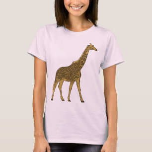 愛らしいキリン Tシャツ