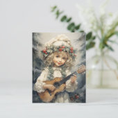 愛らしいギターの少女 シーズンポストカード (スタンド正面)