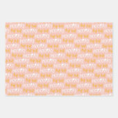 愛らしいギフトクラウンお尻お尻ホレー ラッピングペーパーシート (正面3)