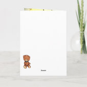 愛らしいギンガム オールド ファッション キッチン, ペーパードール カード (裏面)