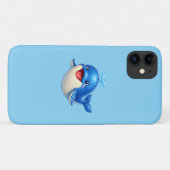 愛らしいクジラの手描き海洋動物ギフトイラスト Case-Mate iPhoneケース (裏面(横))