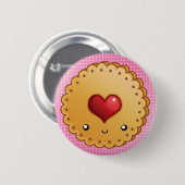 愛らしいクッキー 缶バッジ (正面&裏面)