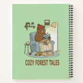 愛らしいクマが「Forest Tales」を読む ノートブック (裏面)