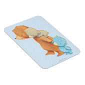 愛らしいクマの友達3人 マグネット (右側)