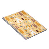 愛らしいクマの模様 ノートブック (右側)