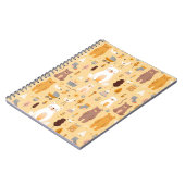 愛らしいクマの模様 ノートブック (左側)