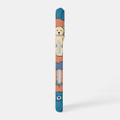 愛らしいクマ柄の電話ケースデザイン iPhone 16ケース (右側面)