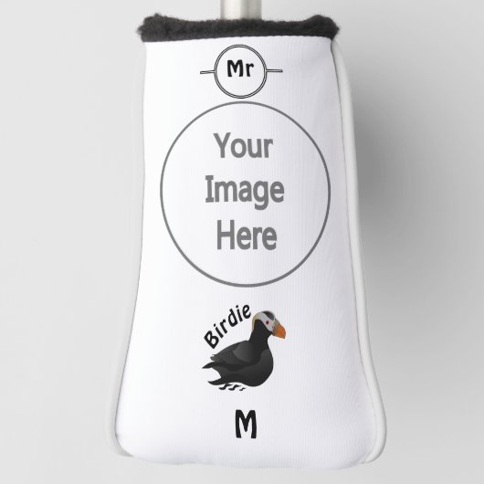 愛らしいクリステッドパフィンの漫画の水泳 ゴルフヘッドカバー (回転90)