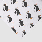 愛らしいクリステッドパフィン立ち漫画 薄葉紙 (詳細)