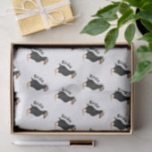 愛らしいクリステッドパフィン立ち漫画 薄葉紙 (ギフト)