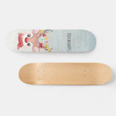 愛らしいクリスマスのトナカイ スケートボード (横)