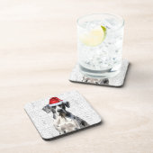 愛らしいクリスマスの偉大なダンのワードアート コースター (右側)