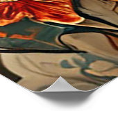 愛らしいクリスマスの子犬 ポスター (角)