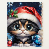 愛らしいクリスマスの子猫。 プランナー手帳 (裏面)