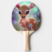 愛らしいクリスマスの子鹿 卓球ラケット (正面)