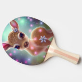 愛らしいクリスマスの子鹿 卓球ラケット (横)