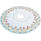 愛らしいクリスマスの羊 ブラッシュドポリエステルツリースカート (アングル)