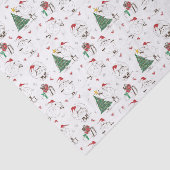 愛らしいクリスマスの羊 薄葉紙 (詳細)