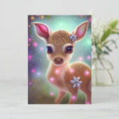 愛らしいクリスマスの鹿の子 シーズンカード (スタンド正面)