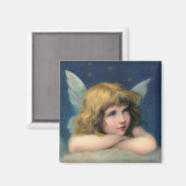 愛らしいクリスマスエンジェル マグネット (正面/裏面)