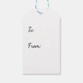 愛らしいクリスマスキットンギフトラベル ギフトタグ (裏面)