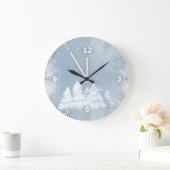 愛らしいクリスマスツリー ラージ壁時計 (ホーム)