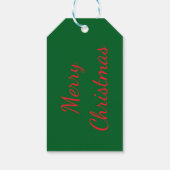 愛らしいクリスマステディベア ギフトタグ (裏面)