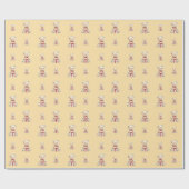 愛らしいクリスマステディベア ラッピングペーパー (フラット)