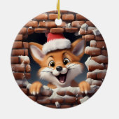 愛らしいクリスマスデコール – 3D セラミックオーナメント (裏面)