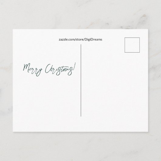 愛らしいクリスマスフクロウホリデークッキー交換 シーズンポストカード (裏面)