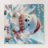 愛らしいクリスマスベア ジグソーパズル (横)