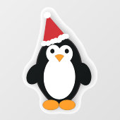 愛らしいクリスマスペンギン ウィンドウサイン (シート)