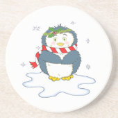 愛らしいクリスマスペンギン コースター (正面)