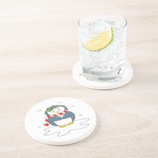 愛らしいクリスマスペンギン コースター (側面)