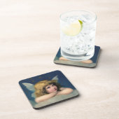 愛らしいクリスマスヴィンテージ天使 コースター (右側)